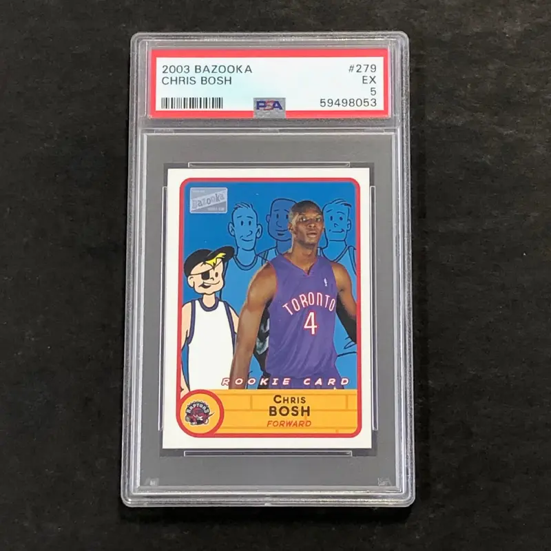 2003 Bazooka #279 Chris Bosh PSA 5 EX Raptors