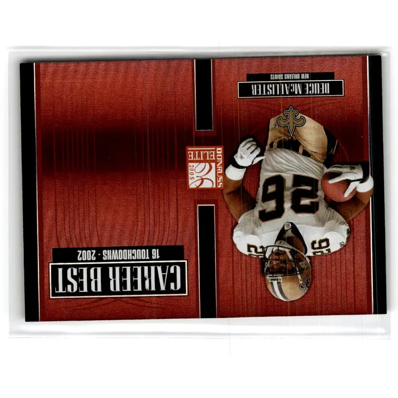 2005 Donruss Elite Career Best Red Deuce McAllister #CB-15 0924/1000