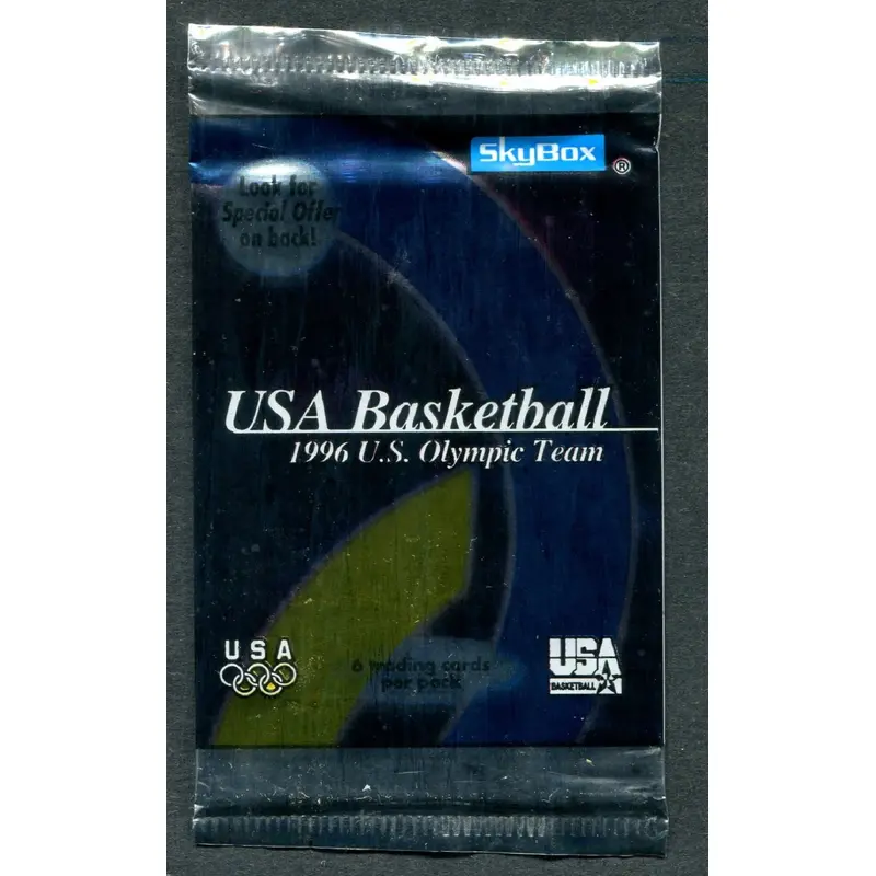1996 Skybox USA Basketball Olympic Team Unopened Pack
