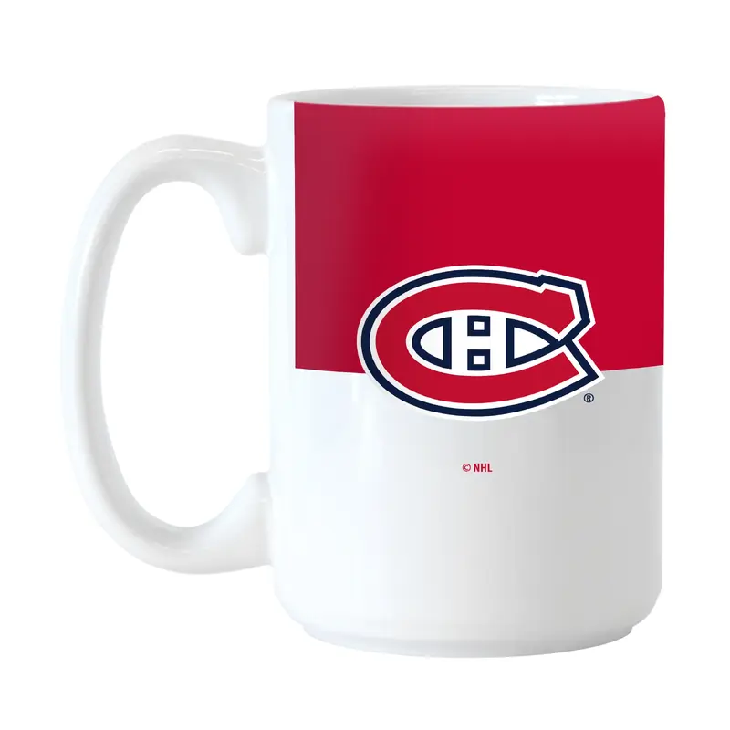 Montreal Canadians Color Block 15 oz Sublimated Mug