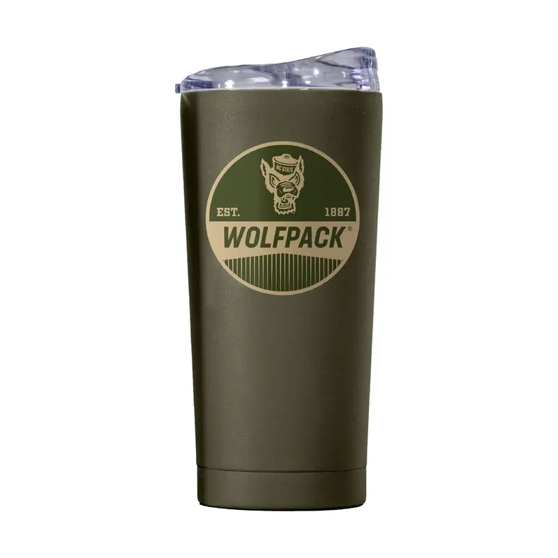 NC State 20oz Badge Powder Coat Tumbler