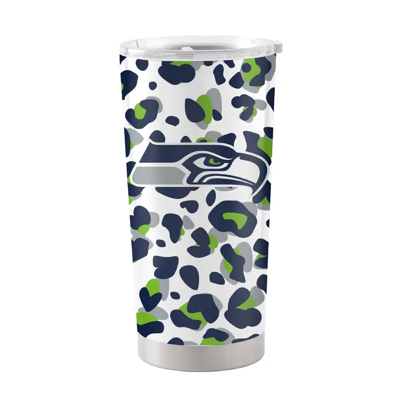 Seattle Seahawks 20oz Leopard Stainless Steel Tumbler