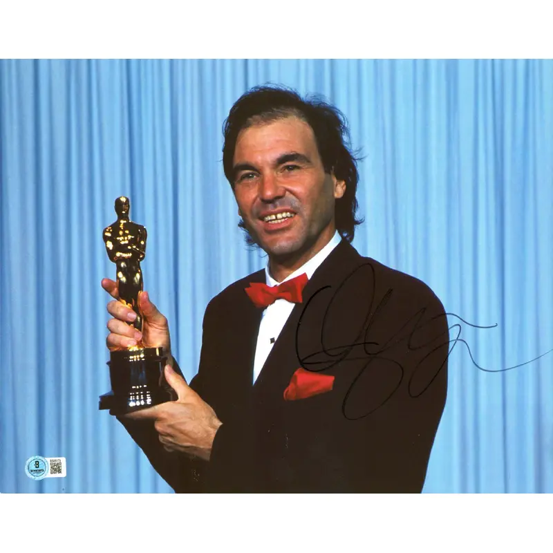 Oliver Stone Wall Street Authentic Signed 11x14 Horizontal Photo BAS #BS05173