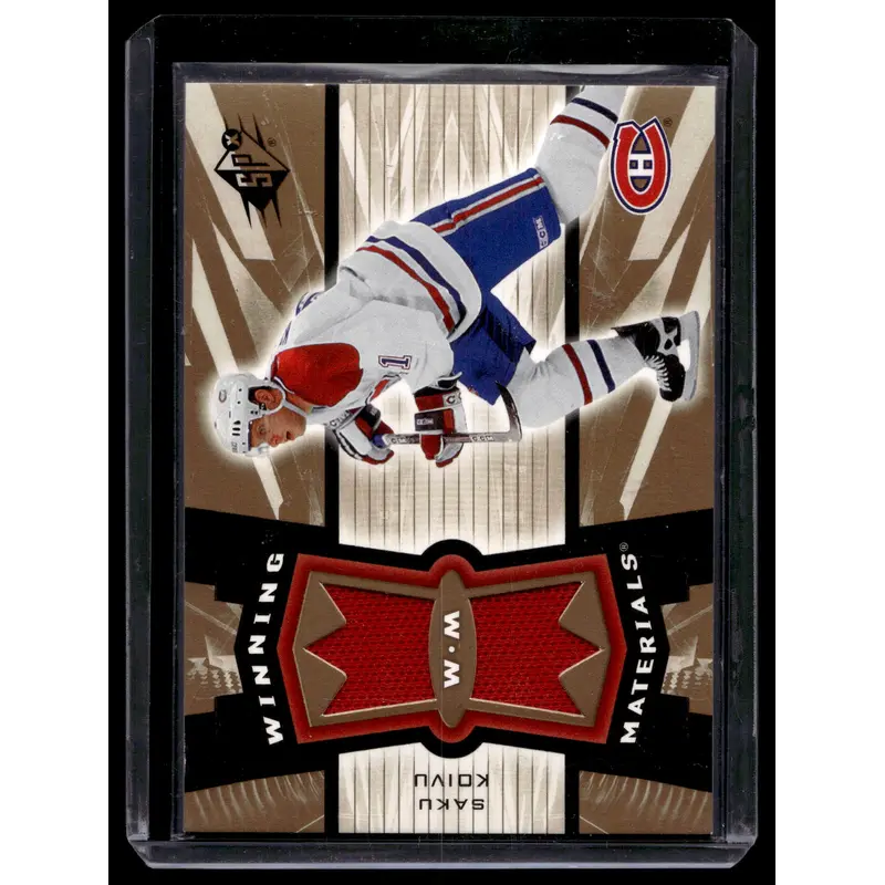 2006-07 Upper Deck SPx - Winning Materials - Saku Koivu #WM-SK