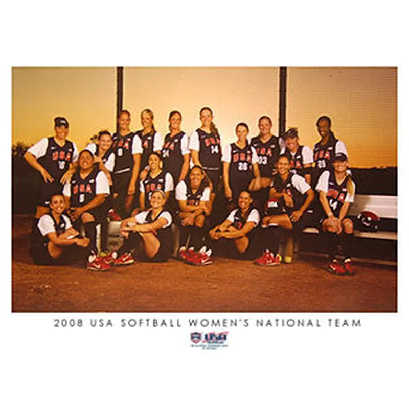 2008 USA Softball Women's National Team "Sunset" Poster