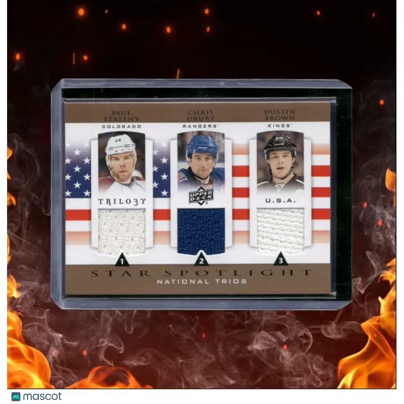 2013-14 Upper Deck Trilogy Paul Stastny / Chris Drury / Dustin Brown Star