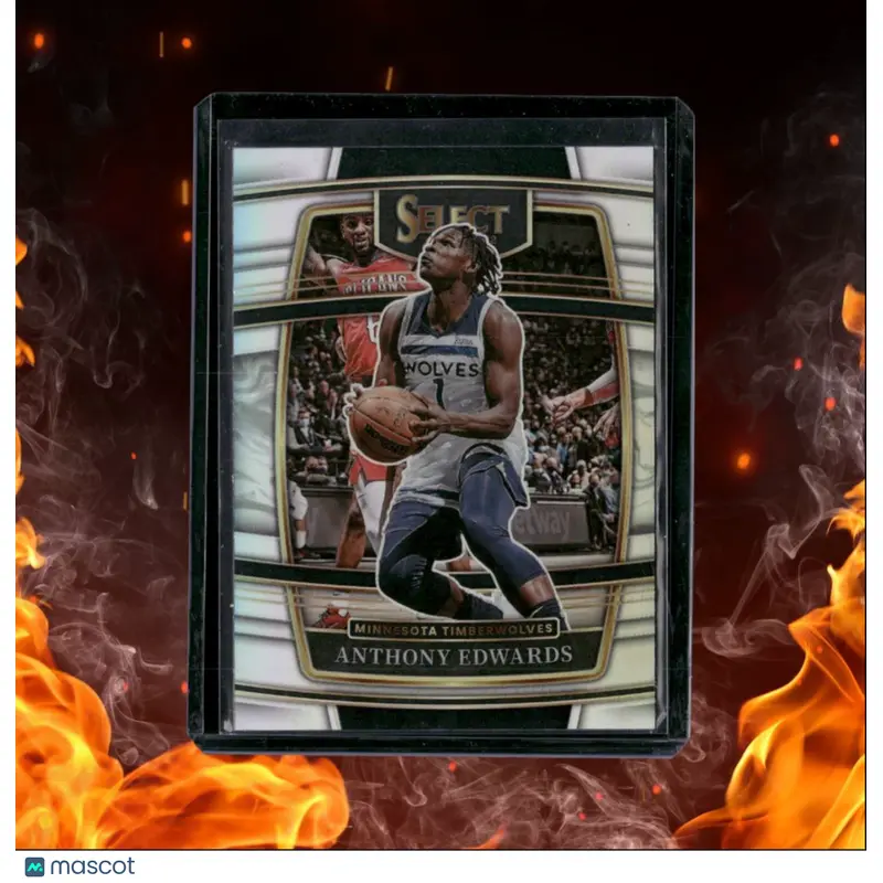 2021-22 Panini Select Anthony Edwards Silver Prizm #49