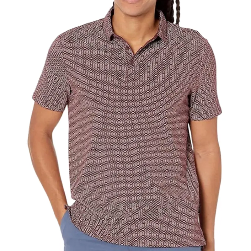 ARMANI EXCHANGE RED MENS POLO 6RZFFD 24AM