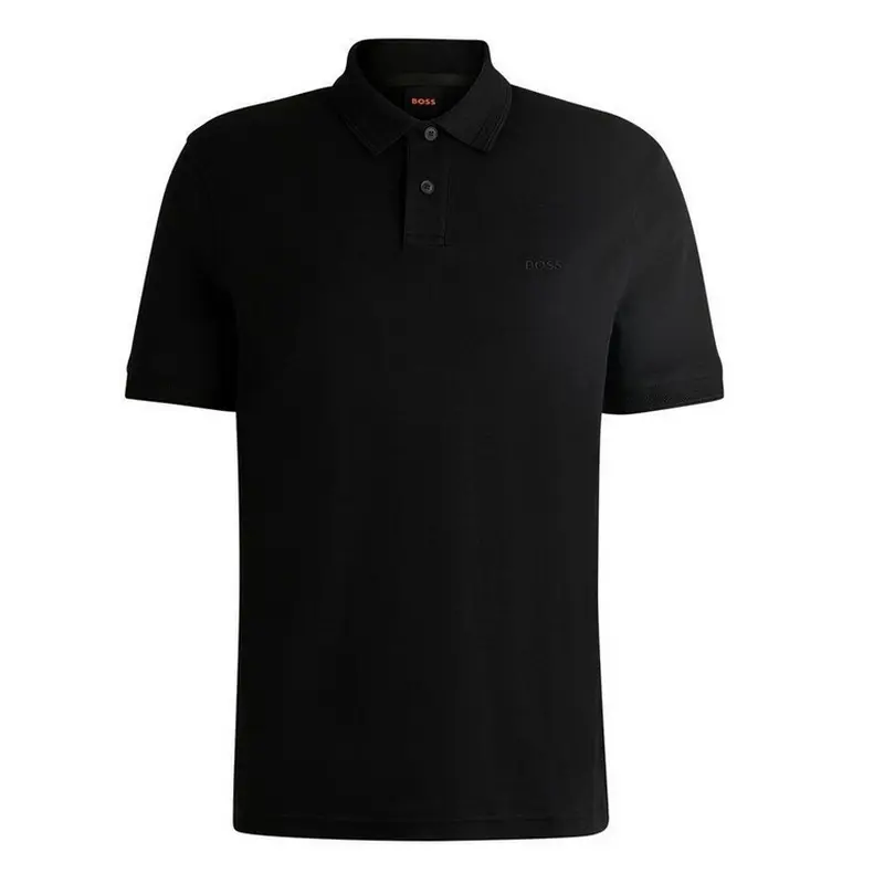 HUGO BOSS MENS POLO BLACK PE _ INTERLOCK 50520109001