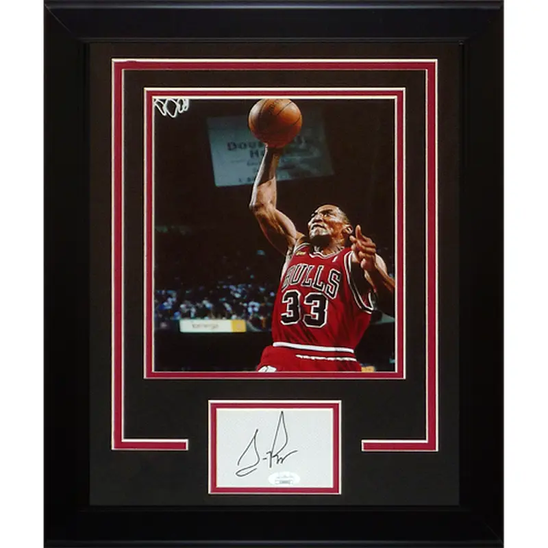 Scottie Pippen Autographed Chicago Bulls Signature Series Frame - JSA