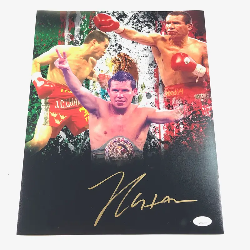Julio Cesar Chavez signed 11x14 photo JSA Boxer Autographed