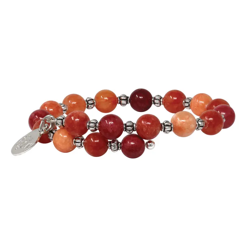 Red Quartz Wrap Bracelet