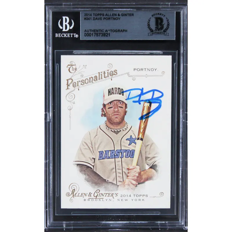 Dave Portnoy Authentic Signed 2014 Topps Allen & Ginter #241 Card BAS Slabbed