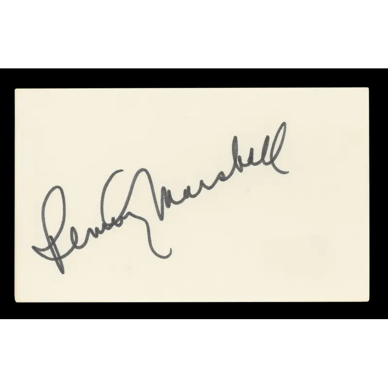 Penny Marshall Laverne & Shirley Authentic Signed 3x5 Index Card BAS #BL96543