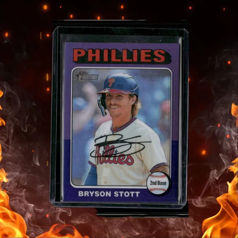 2023 Topps Heritage Purple SP Bryson Stott #AC-BS