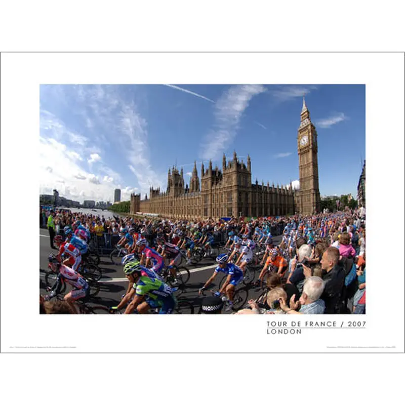 Tour de France "London" Premium Cycling Poster Print - Graham Watson 2007