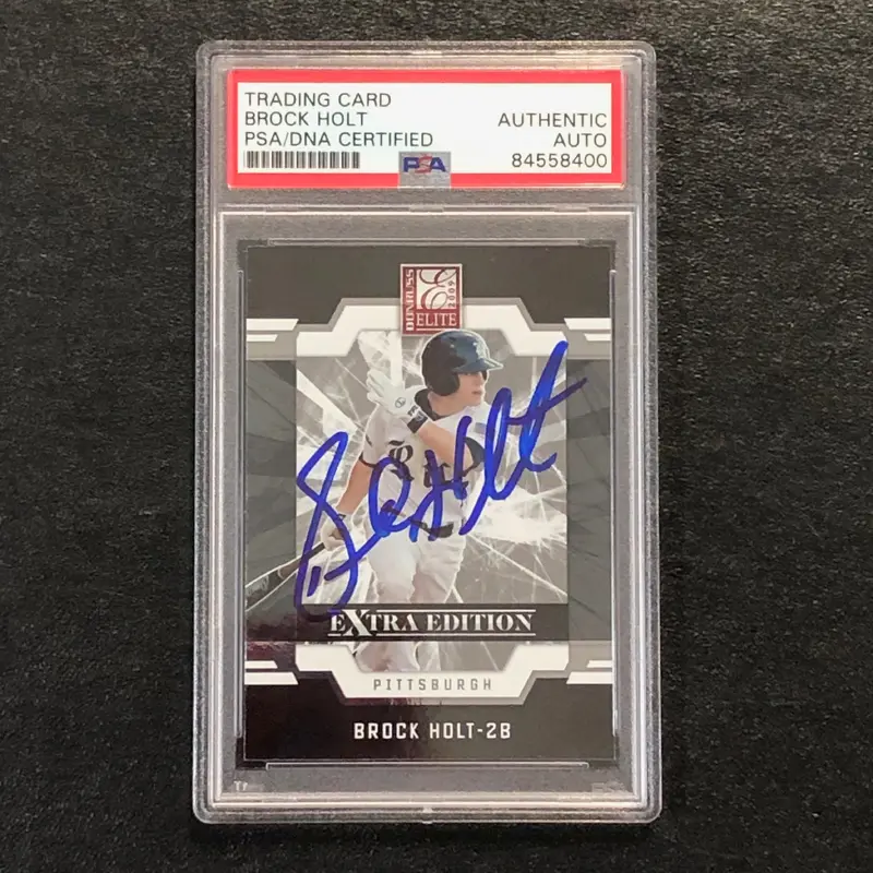 2009 Elite Extra Edition #49 Brock Holt Signed Card PSA Slabbed Auto