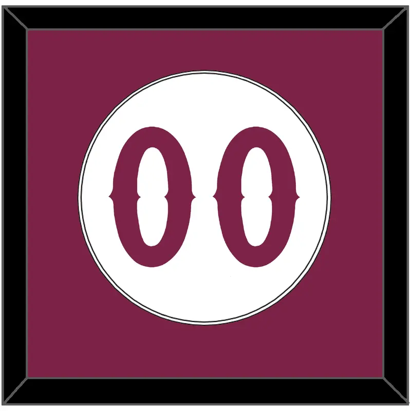 Arizona State Baseball Number - Home White - Single Mat 2