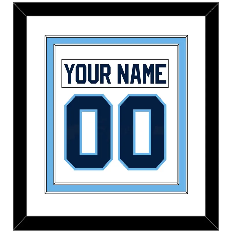Maine Nameplate & Number (Back) Combined - Home White (1993-1994) - Double Mat 1