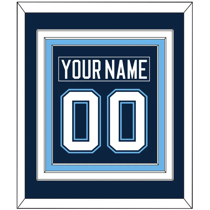 Maine Nameplate & Number (Back) Combined - Road Navy Blue (1994-2008) - Triple Mat 2