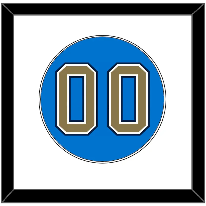 UCLA Baseball Number - Alternate Light Blue (2010-2013) - Single Mat 1