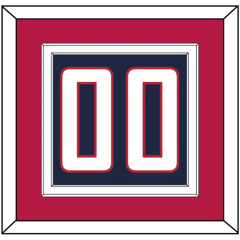 United States Mens Hockey Number - 2014 Olympics Road Blue - Double Mat 3