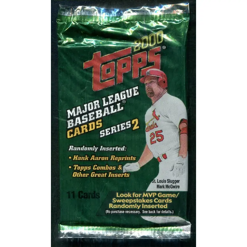 2000 Topps Baseball Unopened Series 2 Pack (Retail) (11)