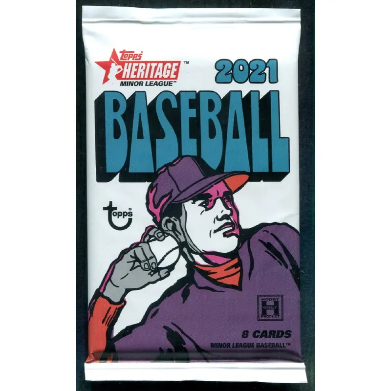 2021 Topps Heritage Minor League Baseball Unopened Pack (Hobby) (8)