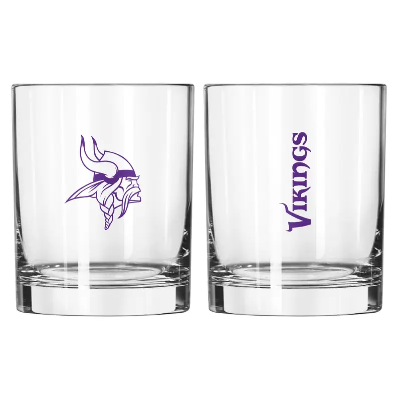 Minnesota Vikings 14oz Gameday Rocks Glass