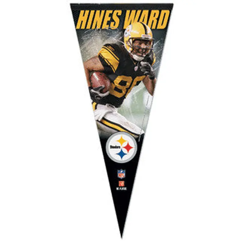 Hines Ward "Throwback" EXTRA-LARGE Premium Felt Pennant - Wincraft