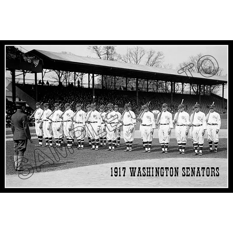 1917 Washington Senators Poster 11X17 - Johnson Rice WWI Army Drills- 1194