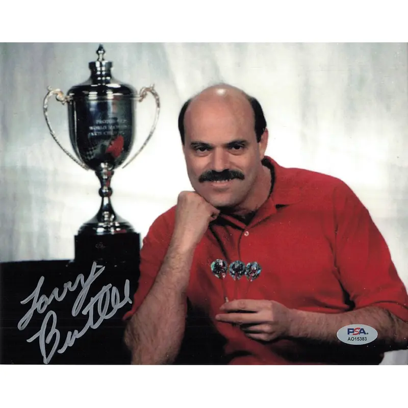 Larry Butler signed 8x10 photo PSA/DNA Autographed Darts