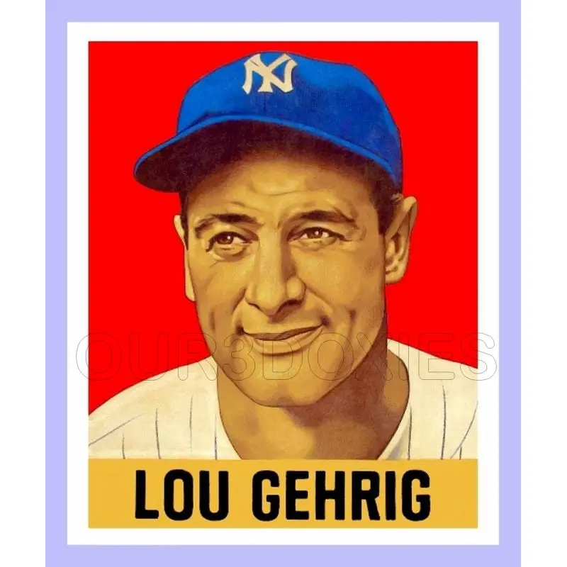 Lou Gehrig 1948 Leaf Custom Card - 3912