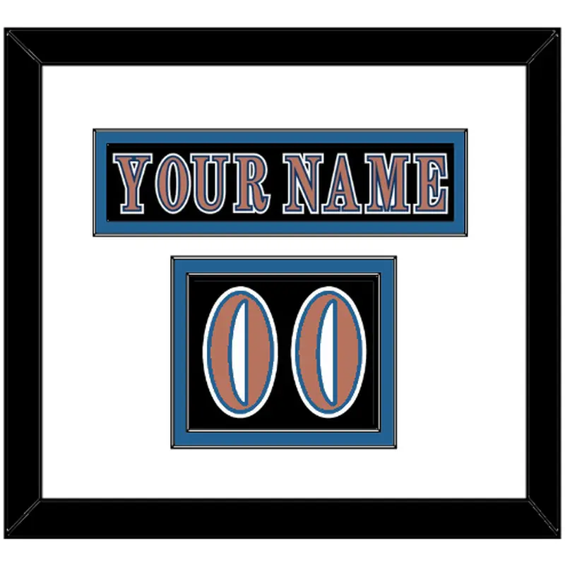 Washington Nameplate & Number (Shoulder) - Road Black (1997-2007) - Double Mat 1