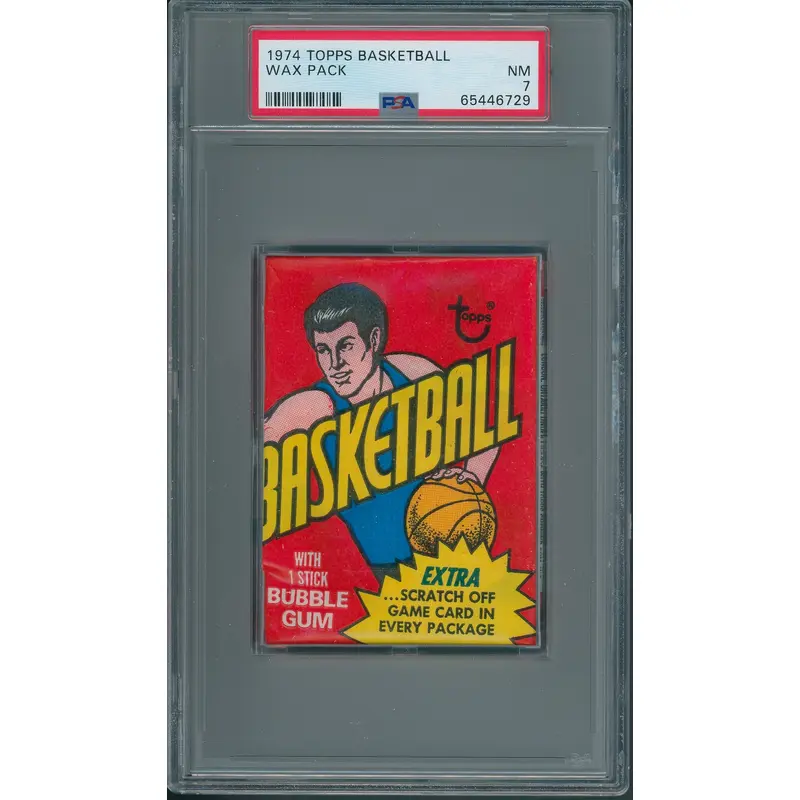 1974 1974/75 Topps Basketball Wax Pack PSA 7 *6729