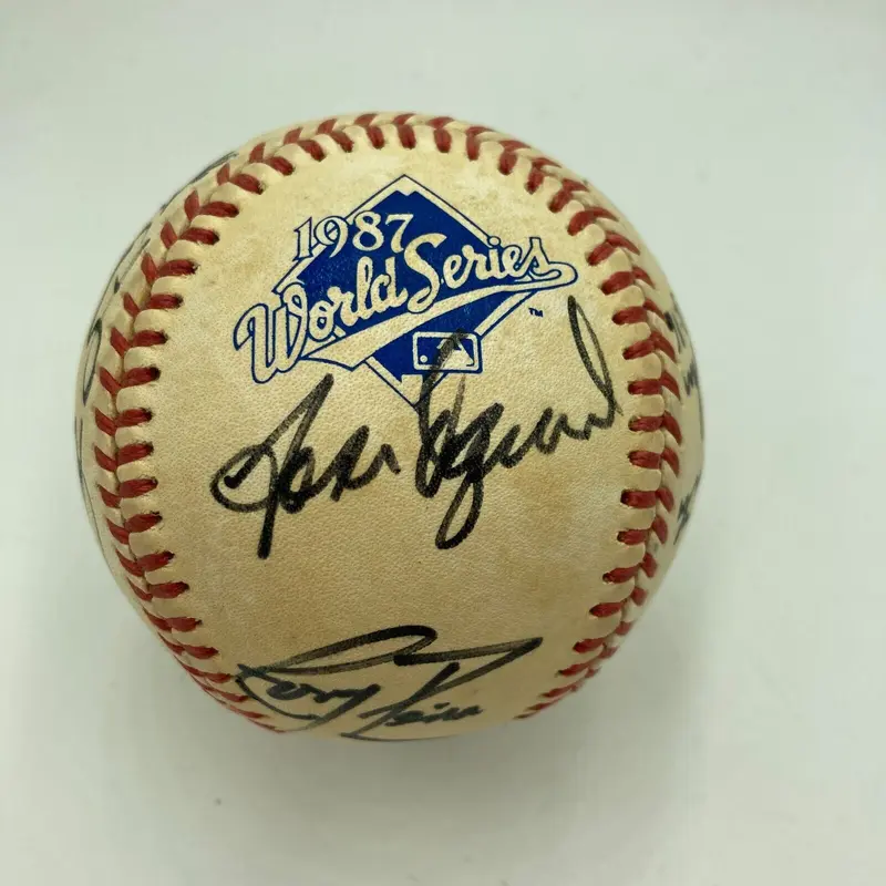 1987 St. Louis Cardinals NL Champs Team Signed World Series Baseball JSA COA
