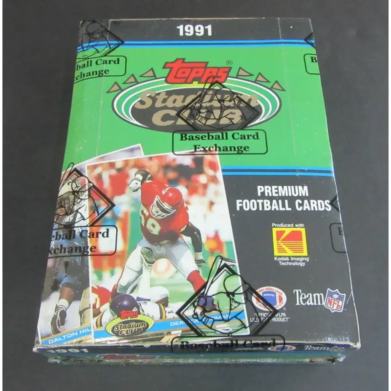 1991 Topps Stadium Club Football Box