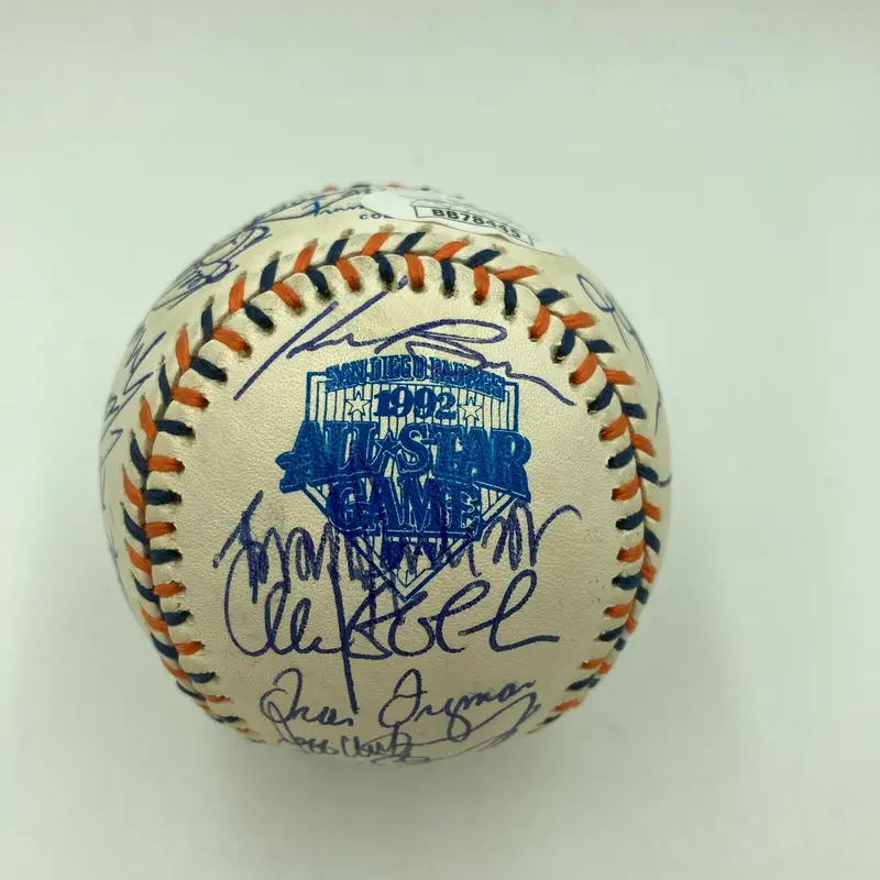 1992 All Star Game Team Signed Baseball Kirby Puckett Mark McGwire Ripken JSA