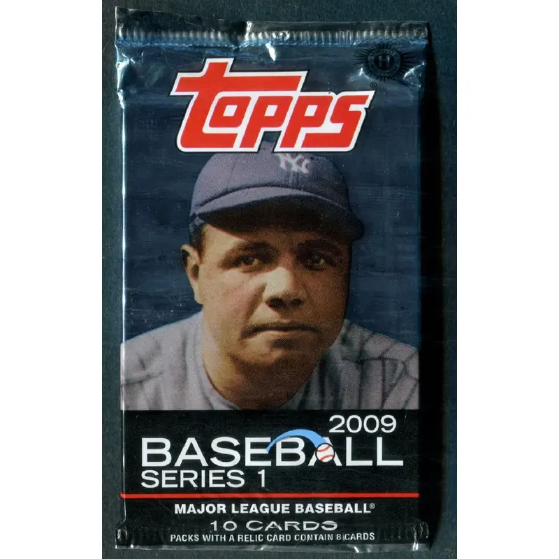 2009 Topps Baseball Unopened Series 1 Pack (Hobby) (10)