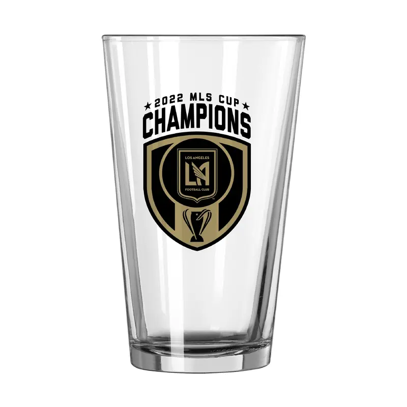 LA FC MLS Cup Champs 16oz Pint Glass