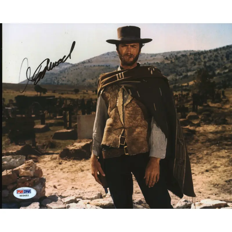 Clint Eastwood The Good, the Bad and the Ugly Signed 8x10 Photo PSA/DNA #X03452