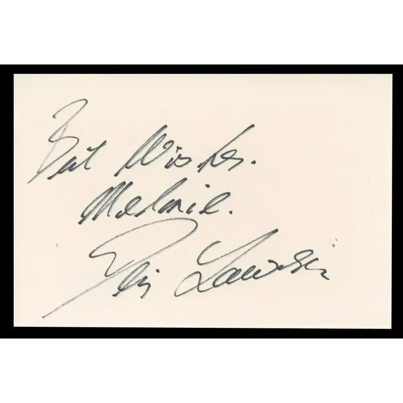Denis Lawson Star Wars "Best Wishes" Signed 4x6 Index Card BAS #BT02528