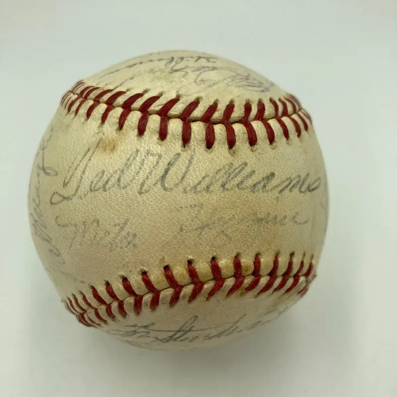 Ted Williams 1960 Boston Red Sox Team Signed Official American League Baseball