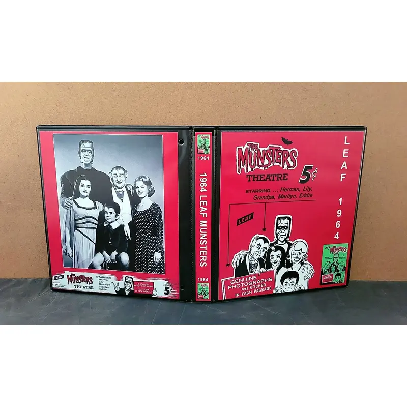 1964 Leaf Munsters Cards Custom Made Album Binder Inserts 3 Sizes - 3505