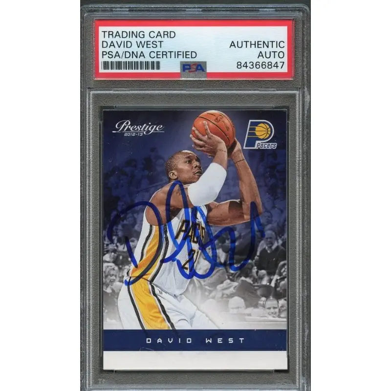 2012-13 Panini Prestige #138 David West Signed Card AUTO PSA Slabbed Pacers