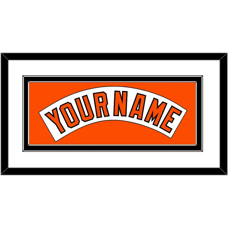 Baltimore Nameplate - Home White (1989-1994) - Double Mat 1