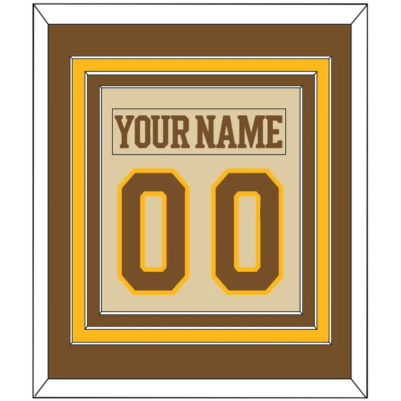 Boston Nameplate & Number (Back) Combined - Centennial Alternate Cream - Triple Mat 2