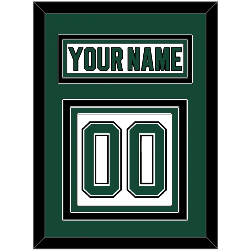 Dallas Nameplate & Number (Back) - Home White (1994-1999) - Triple Mat 2