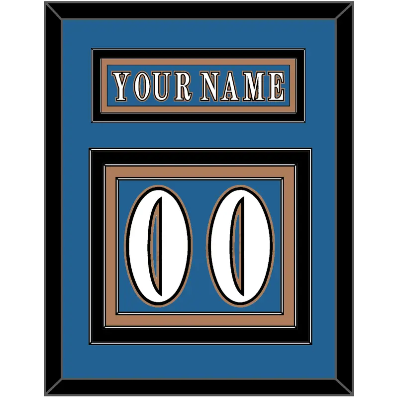 Washington Nameplate & Number (Back) - Road Blue (1995-2000) - Triple Mat 2
