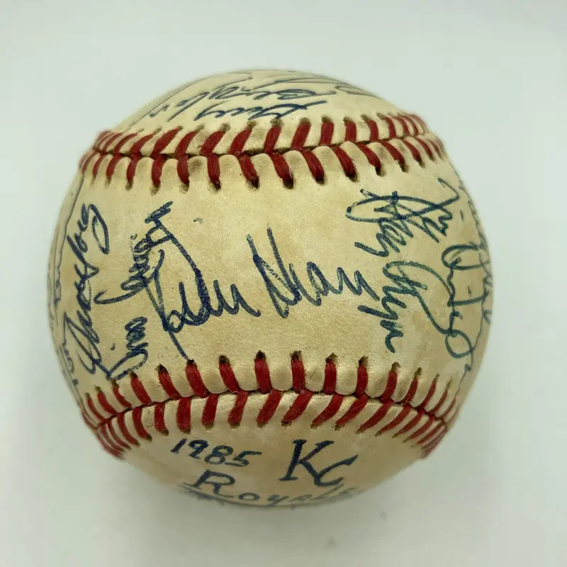 1985 Kansas City Royal World Series Champs Team Signed Baseball With JSA COA
